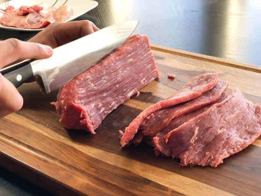 Slicing Meat for Beef Jerky
