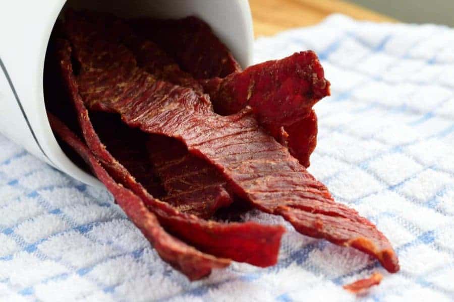 This blend of 5 spices create a beef jerky that is wonderfully sweet and spicy! | Jerkyholic.com