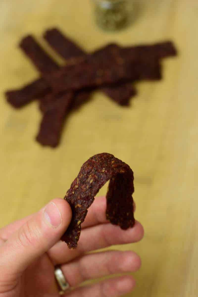 Ground Beef Jerky Finished Bending