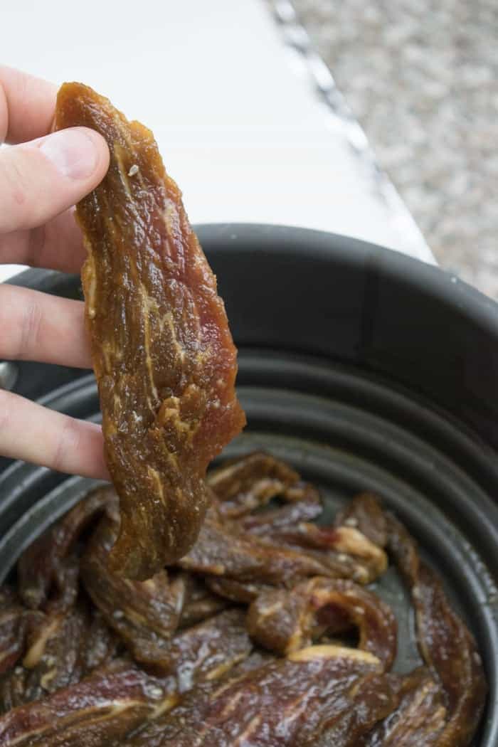 Korean BBQ Beef Jerky Marinating