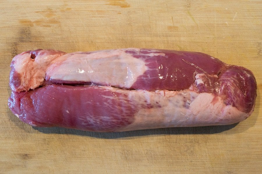 Pork Tenderloin on cutting board