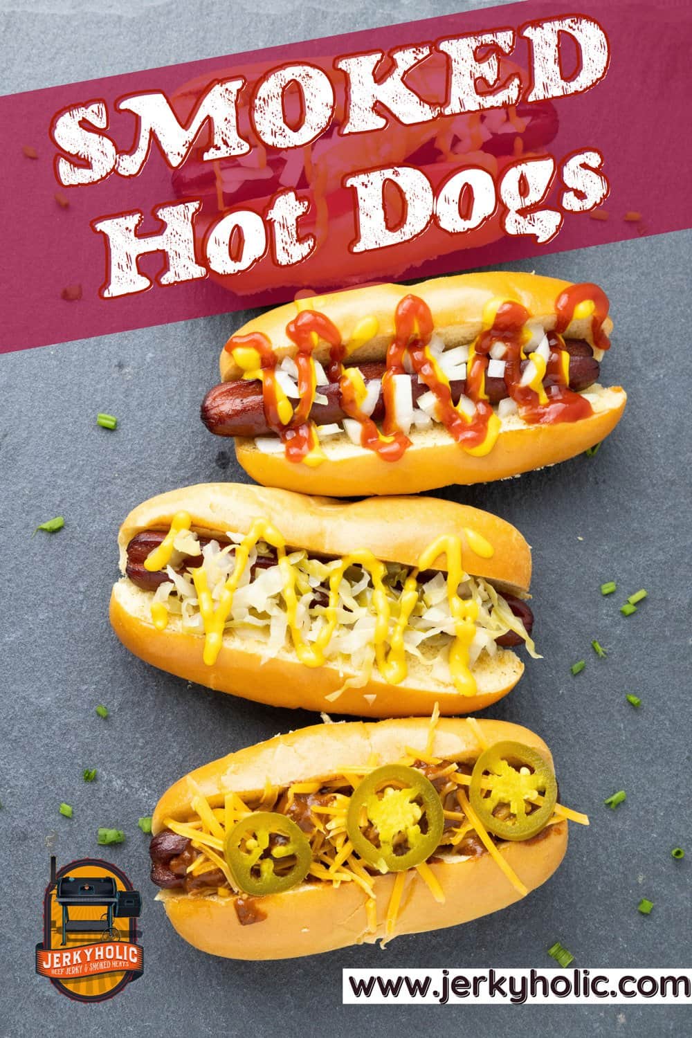 Smoked Hot Dogs (Tasty Toppings!)